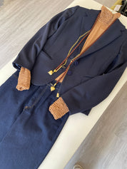 BLAZER JUAN BOTÓN TRENZA NAVY