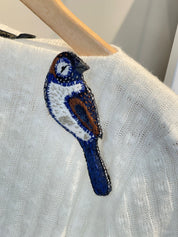 Prendedor Pájaro Azul