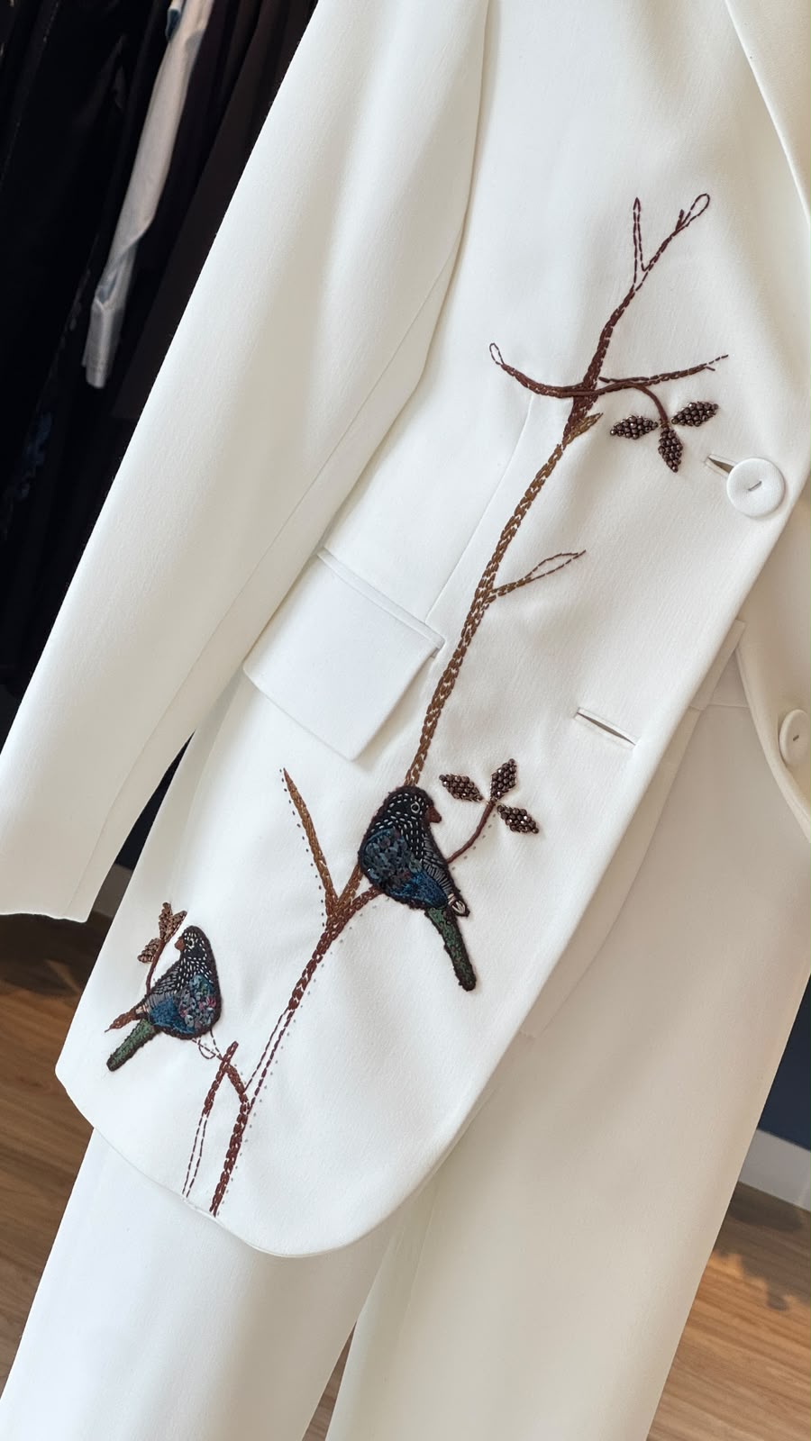Blazer Largo Azulejos Nácar