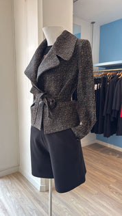 Chaqueta café Bettina Spitz - vista completa