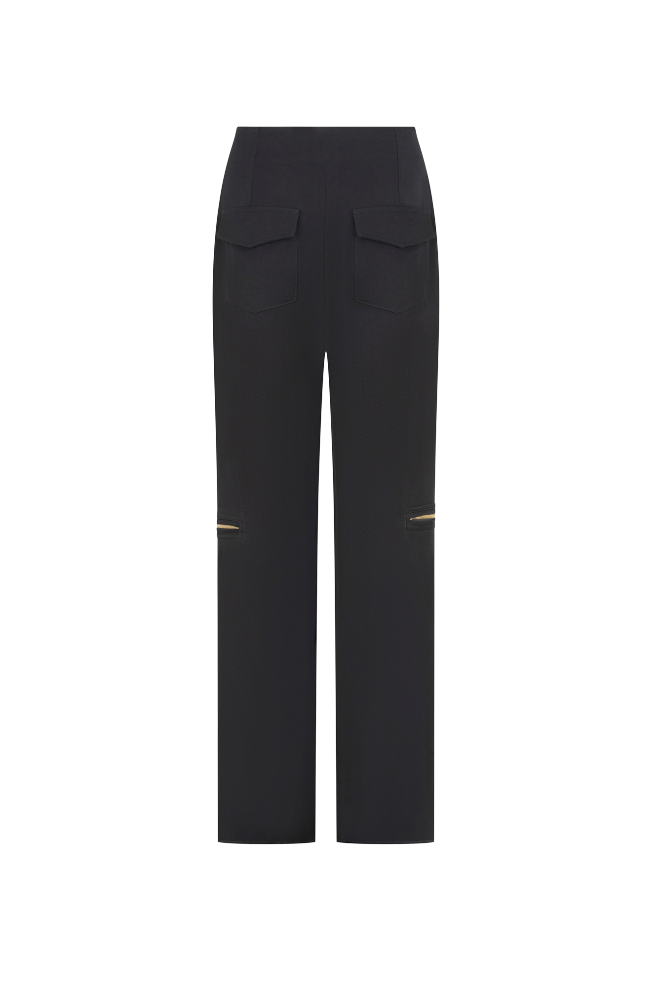 PANTALÓN CREMALLERAS ANCHO NEGRO